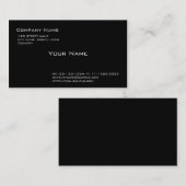 Carte De Visite Noir clair (Devant / Derrière)