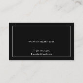 Carte De Visite Noir clair et blanc (Dos)