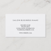 Carte De Visite Noir clair minimaliste (Dos)