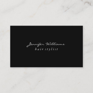 Carte De Visite Noir clair minimaliste