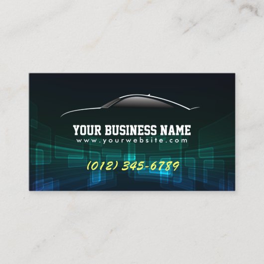 carte de visite noir cool Auto Trade (Devant)