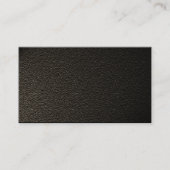 Carte De Visite noir cuir - (Dos)