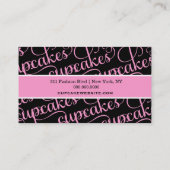 Carte De Visite Noir de 311 petits gâteaux (Dos)