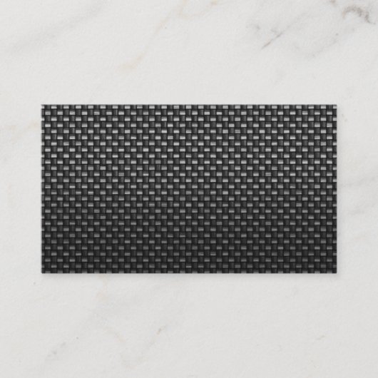 carte de visite noir de coutume de fibre de (Devant)