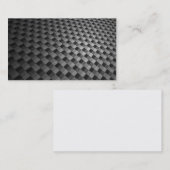 carte de visite noir de coutume de fibre de (Devant / Derrière)