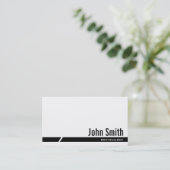 Carte de visite noir de culturisme de rayure (Debout devant)