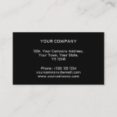 carte de visite noir de la bande arc-en-ciel de Gl (Dos)