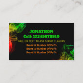 Carte de visite noir de la barre Vape jetable (Dos)