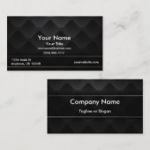 Carte De Visite Noir de luxe (Devant / Derrière)