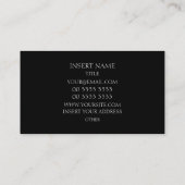 Carte De Visite Noir de Metall (Dos)