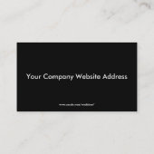 Carte de visite noir de photographe (Dos)