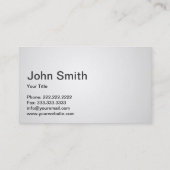 Carte de visite noir de style de sport de rayures (Dos)