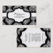 Carte de visite noir de technicien de clou de la (Devant / Derrière)