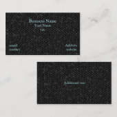 Carte de visite noir de texture (Devant / Derrière)