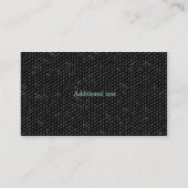 Carte de visite noir de texture (Dos)