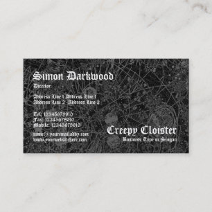Carte De Visite Noir déplaisant du cloître 01 - Abstact Tex -