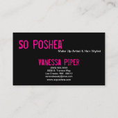 Carte de visite noir d'intérieur de roses indien (Dos)