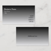 Carte de visite noir d'Ombre (Devant / Derrière)