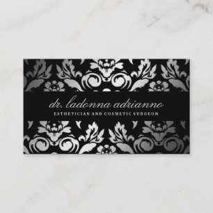 Carte De Visite Noir d'or de damassé de 311 Ladonna