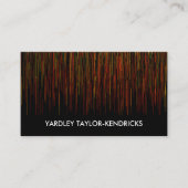 Carte de visite noir dramatique moderne (Devant)