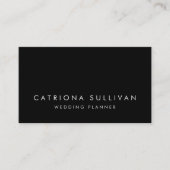 Carte de visite noir Elegance moderne (Devant)