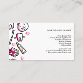 Carte De Visite Noir Enfants en pédiatrie Soins dentaires (Dos)