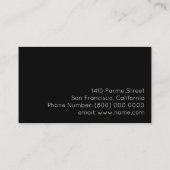 Carte De Visite noir et blanc (Dos)