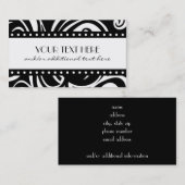 Carte De Visite Noir et blanc (Devant / Derrière)