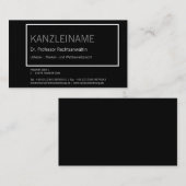 Carte De Visite noir et blanc (Devant / Derrière)