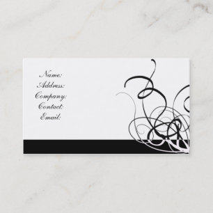 Carte De Visite noir et blanc