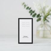 Carte De Visite Noir et blanc (Debout devant)