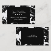 Carte De Visite Noir et blanc (Devant / Derrière)