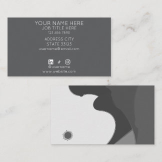 Carte de visite noir et blanc