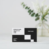 Carte de visite noir et blanc (Debout devant)