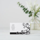 Carte De Visite noir et blanc (Debout devant)