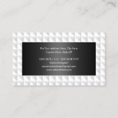 Carte de visite noir et blanc classique (Dos)