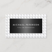 Carte de visite noir et blanc classique (Devant)