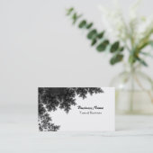 Carte De Visite Noir et blanc classique (Debout devant)