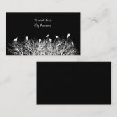 Carte De Visite Noir et blanc contrastés (Devant / Derrière)