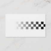 Carte de visite noir et blanc de contrôle (Dos)