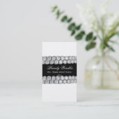 Carte de visite noir et blanc de reconstitution (Debout devant)