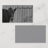 Carte de visite noir et blanc de vache (Devant / Derrière)