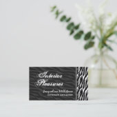 Carte de visite noir et blanc d'impression de (Debout devant)