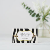 Carte de visite noir et blanc d'impression de (Debout devant)