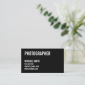 Carte De Visite Noir et blanc en gras (Debout devant)