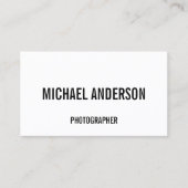 Carte De Visite Noir et blanc en gras (Devant)