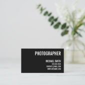 Carte De Visite Noir et blanc en gras (Debout devant)
