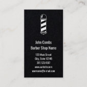 Carte de visite noir et blanc fait sur commande de (Devant)