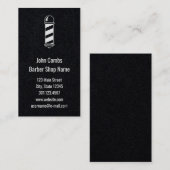 Carte de visite noir et blanc fait sur commande de (Devant / Derrière)