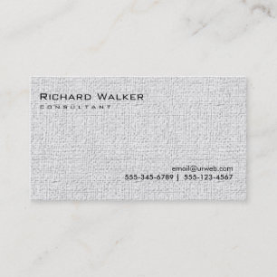 Carte De Visite Noir et blanc Gris professionnel Cool simple